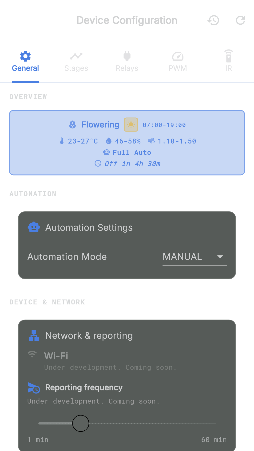 AGS device configuration